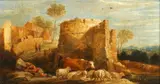 A drover resting in a landscape by David Teniers the Younger, oil on panel, sold Feb 2015