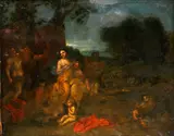 Bacchanale by Gerard Hoet, oil on canvas, sold Feb 2015
