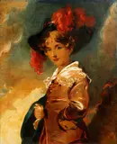 Portrait of a young boy, half length, standing by Thomas Lawrence, oil on paper, sold Feb 2015