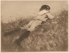Hans im Gras by Heinrich Kühn, Um 1910, Vintage. Bromölumdruck, sold Nov 2007