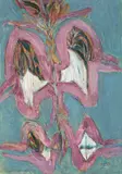 Uhu III by Hann Trier, 1967, Eitempera auf Leinwand, sold Jun 2010