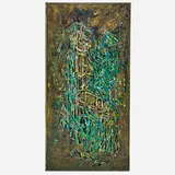 Rare sculptural plaque by Philip and Kelvin Laverne, sold Jan 2018