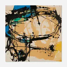 Untitled by Bay Area, acrylic on canvas, sold Aug 2023