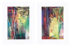 Victoria I“ und „Victoria II by Gerhard Richter, 2003, 2 Blatt: Jeweils Farboffsetlithografie auf beschichtetem Karton, sold Sep 2026