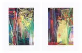 Victoria I“ und „Victoria II by Gerhard Richter, 2003, 2 Blatt: Jeweils Farboffsetlithografie auf beschichtetem Karton, sold Sep 2026