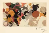 Farbaquatinta 1957–1 by Ernst Wilhelm Nay, 1957, Farbaquatinta auf Rives-Velin, sold May 2011