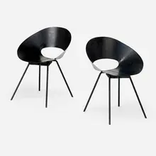 Pair of chairs (No. 132U) by Donald Knorr, sold Jan 2018