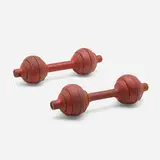 Go-Go dumbbells, pair by Weider Barbell Co., c. 1950, painted cast iron, sold Aug 2023
