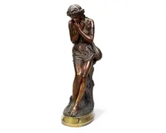 bronze figure of 'La Cigale' by Jean Jules Cambos, bronze, sold Dec 2015