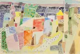 Ohne Titel (Ischia) by Eduard Bargheer, 1961, Aquarell über Bleistift auf Bütten, sold Jun 2012
