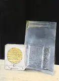 Deutscher Kleinempfänger by Edward Kienholz, 1983, Geätzte Zinkplatte, Farboffset und Bleistift auf Papier, sold Dec 2012