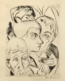 Die Fürstin: Illustration zu Kapitel 4 by Max Beckmann, 1917, Kaltnadel auf Bütten, sold May 2013
