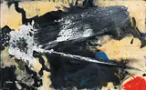 o.T. by Otto Greis, 1953, Mischtechnik auf Bütten, auf Pappe aufgezogen, sold Jun 2012