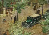 Strassenszene by Otto Antoine, 1917, Öl auf Leinwand, sold Jun 2012