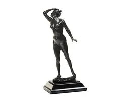bronze figure of a female nude by Frederick Brook Hitch, bronze, sold Sep 2015
