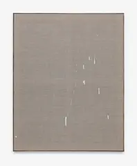 F (Dann lieber nein) by David Ostrowski, 2013, Acryl und Lack auf Leinwand, mit Künstlerleiste, sold Mar 2026