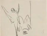Tanzakrobaten by Ernst Ludwig Kirchner, 1910, Kreide auf Papier, sold Jan 2025