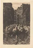 Die Carmagnole by Käthe Kollwitz, 1901, Radierung, Aquatinta und Schmirgel auf braunem Velin, sold Feb 2025
