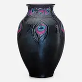 Exceptional, rare, and large French Red vase by Sara Sax for Rookwood Pottery, sold Jan 2018