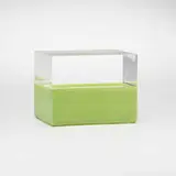 Lidded box by Alessandro Albrizzi, c. 1975, acrylic, sold Aug 2023