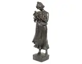 bronze figure of a young girl by Francesco Saverio Sortini, bronze, sold Apr 2015