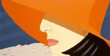 Orange Hat by Alex Katz, 1990, Farbserigraphie auf Velin, sold Dec 2007