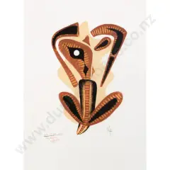 Red Ochre Tiki by Dick Frizzell, sold Oct 2026