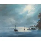 Rising Mist - Whangaroa Harbour (Unframed) by Frank Dell, sold Oct 2026