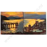 Wellington Harbour & Karaka Bay (2) by Philip Beadle, sold Oct 2026
