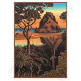 Piha Sunset by Tony Ogle, sold Oct 2026