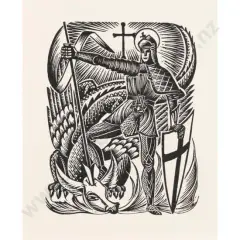 Saint George & the Dragon by Ernest Mervyn Taylor, sold Oct 2026