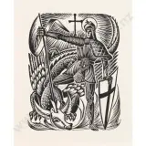 Saint George & the Dragon by Ernest Mervyn Taylor, sold Oct 2026