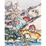 Landscape with Flowers by Lily Lewis, sold Oct 2026