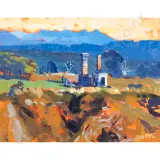 Waiuta - Grey Valley (Unframed) by Tom Field, sold Oct 2026