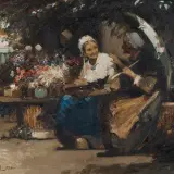A Breton Market by Flora Macdonald Reid, sold Oct 2026