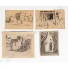 Four Street Scenes by John Weeks, sold Oct 2026