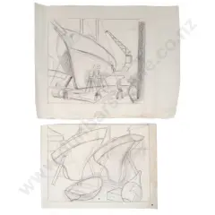 9 Assorted Sketchbook Studies by John Weeks, sold Oct 2026
