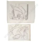 9 Assorted Sketchbook Studies by John Weeks, sold Oct 2026