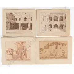 Four Morocco Street Scenes by John Weeks, sold Oct 2026