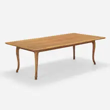 Dining table by Frits Henningsen, c. 1935, walnut, sold Aug 2023