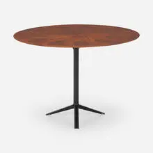 Rare dining table by Ico and Luisa Parisi, 1955, Italian walnut, enameled steel, sold Aug 2023