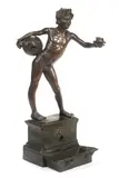 bronze figure of a boy L'Acquaiolo by Vincenzo Gemito, bronze, offered Feb 2015
