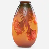 Large Oleander Vase by Émile Gallé, France, sold Jan 2018
