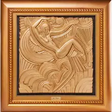 Art Deco panel of a dancing woman (Framed) by Maurice Picaud, France, sold Jan 2018