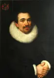 A portrait of a gentleman, half-length, wearing a ruff by Dutch School, oil on panel, sold Dec 2015