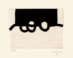 Bikaina IV by Eduardo Chillida, 1986, Aquatinta auf Rives-Velin, sold Jun 2012
