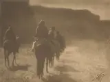 The Vanishing Race – Navaho by Edward S. Curtis, 1904, Vintage. Platinabzug, sold Nov 2011