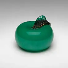 Apple by Paolo Venini, c. 1950, glass with applications, sold Jul 2023