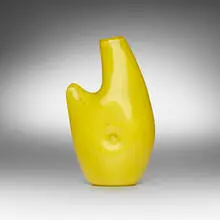 Amorphous vase by Dino Martens, 1954, glass with gold inclusions, sold Jul 2023