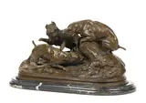 Chasse au Lapin by Pierre-Jules Mêne, patinated bronze, sold Dec 2015